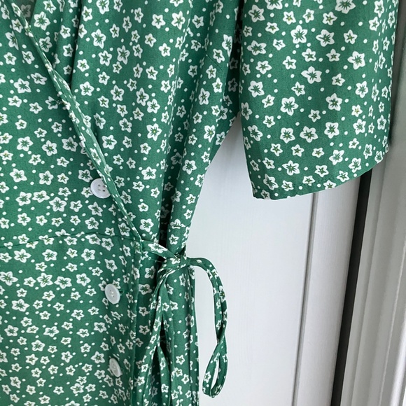 NLW green wrap dress - Picture 3 of 7